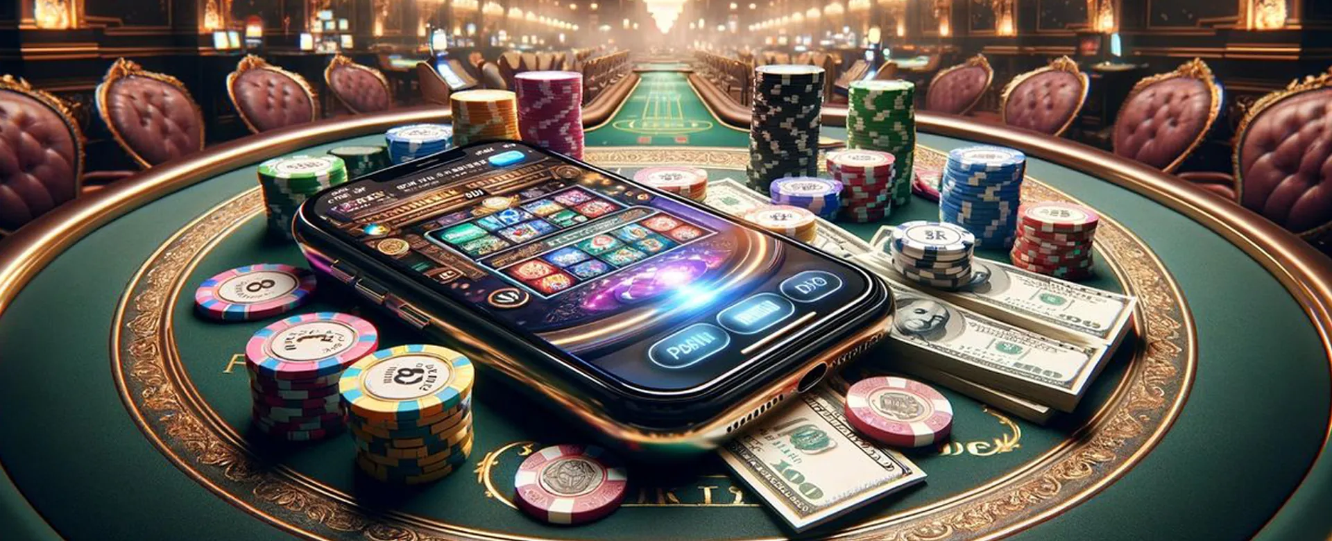 Dynamic online casino background